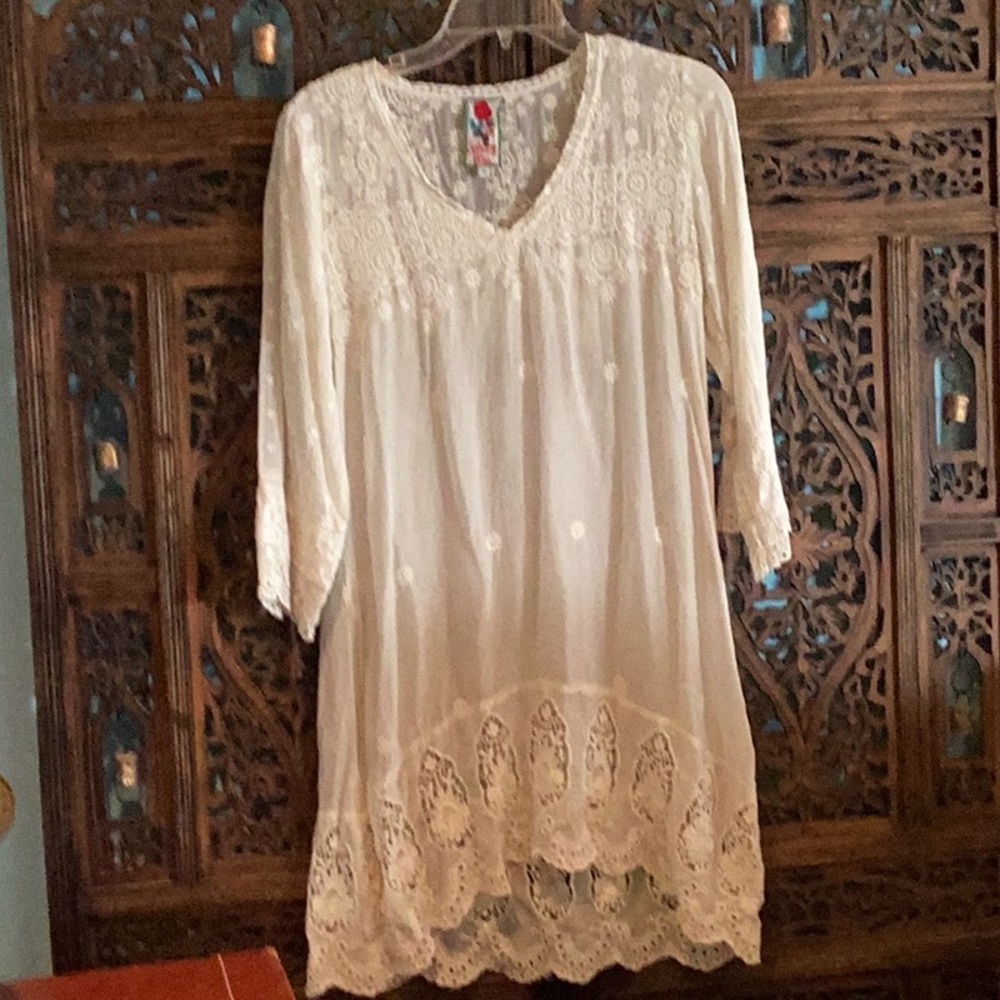 Johnny Was Embroidered dress
